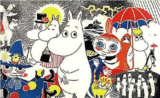 <i>Moomins</i> Fictional characters created by Finnish author and illustrator Tove Jansson