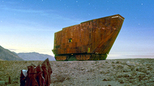 A sandcrawler as seen in Star Wars Star Wars Sandcrawler.png