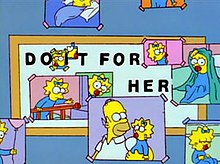 The final scene is often regarded as one of the most heart-warming moments in the show's history. Simpsons6x13.jpg