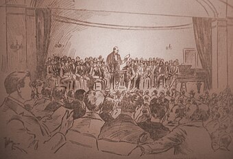 Eugene V. Debs addresses the founding convention of the Social Democracy of America in Chicago, June 15, 1897 970615-chichronicle-debsaddressesaru.jpg