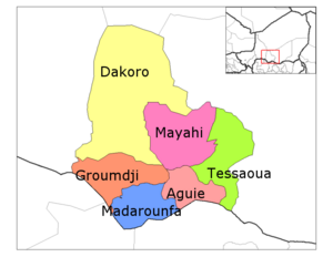 Mayahi Department location in the region