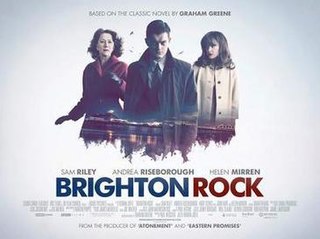 <i>Brighton Rock</i> (2010 film) 2010 film by Rowan Joffé based on the 1938 novel