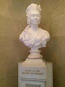 Bust located at the Nemours Estate
