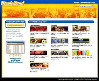 <span class="mw-page-title-main">Movieland</span> Former subscription-based movie download service