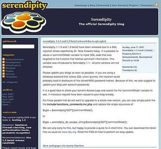 <i>Serendipity</i> (software)