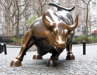 <i>Charging Bull</i> Bronze sculpture in Manhattan, New York, U.S.