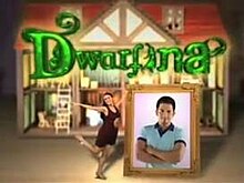 An image of Heart Evangelista and Dennis Trillo. Trillo is seen, inside a picture frame. The series title is displayed on the upper center of the image.