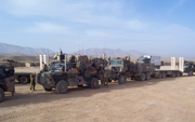 Australian resupply convoy in Afghanistan in 2010
