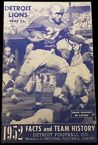 <span class="mw-page-title-main">1952 Detroit Lions season</span> NFL team season (won NFL Championship)