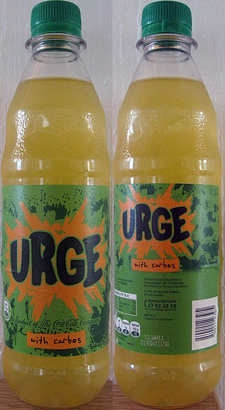 <span class="mw-page-title-main">Urge (drink)</span> Citrus flavored soft drink