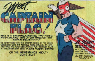 <span class="mw-page-title-main">Captain Flag</span> Patriotic superhero