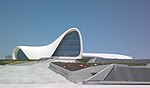 Heydar Aliyev Center in Baku is the 21st tallest female-designed building in the world.