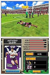 A screenshot of the Rugby League game included. MascotManiaMiniGame.jpg