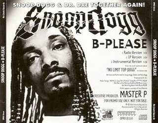 <span class="mw-page-title-main">Bitch Please</span> 1999 single by Snoop Dogg featuring Xzibit and Nate Dogg