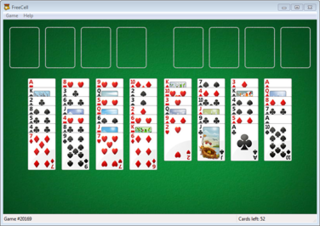 <span class="mw-page-title-main">Microsoft FreeCell</span> Video game included in Microsoft Windows