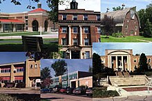 Iowa School for the Deaf moved to Council Bluffs in 1870. ISD Campus Buildings.jpg