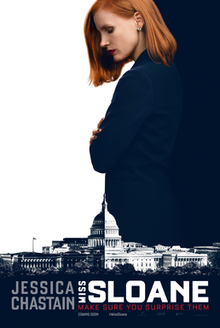 A redhaired woman in a dark blue suit. The image is split into a white side and a dark side, and an image of the capitol similarly in light and dark is shown below