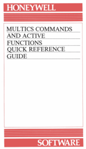 Multics Commands reference manual Multics-book.png