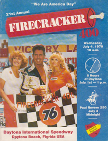 The 1979 Firecracker 400 program cover. "We Are America Day"