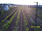 Regensburg railroad yards, looking west (from Kumpfmühler Str. overpass) (2006)