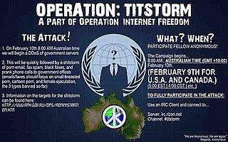 <span class="mw-page-title-main">February 2010 Australian cyberattacks</span> DoS attack against Australian government by the Anonymous group