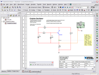 <span class="mw-page-title-main">NI Multisim</span> Electronic Software