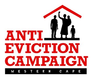 <span class="mw-page-title-main">Western Cape Anti-Eviction Campaign</span> Movement in Cape Town, South Africa