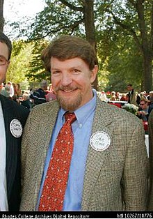 Posed photo of John Rone at Rhodes College Homecoming in 2006