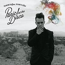 A black-and-white image of a man smoking a cigarette emitting rainbow smoke. The band name is written on the top left, and the album title is above it in curved writing.