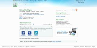 <span class="mw-page-title-main">Windows Live Home</span> Microsoft web portal from 2005 to 2013