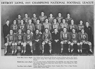 <span class="mw-page-title-main">1935 Detroit Lions season</span> NFL team season (won NFL Championship)