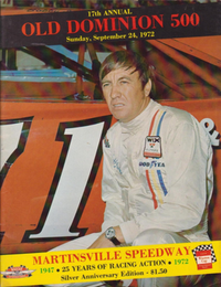 1972 Old Dominion 500 program cover