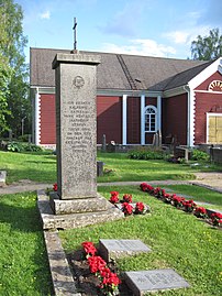 Tottijärven sankari­muisto­merkki, 1941, Nokia.[16]