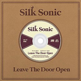 Singlen ”Leave the Door Open” kansikuva