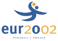 Logo de l'Euro 2002 en Suède.