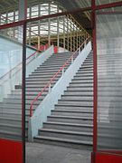 Escalier intérieur de la Maison du Peuple.