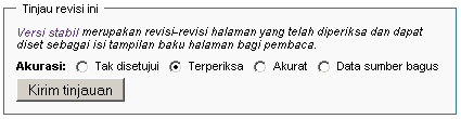 Tampilan Peninjau (Reviewer)