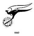 Logo kedua Qantas, digunakan sejak 1947 hingga 1968