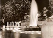 Illuminazione della Fontana Angelica in Piazza Solferino su progetto di Guido Chiarelli