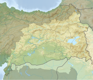 Sîpanê Xelatê li ser nexşeya Bakurê Kurdistanê nîşan dide