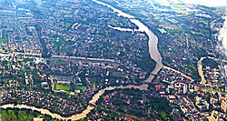 Pemandangan Alor Setar dari atas kapal terbang Air Asia