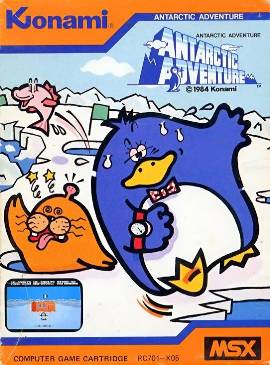 Обложка игры Antarctic Adventure на MSX