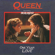 Обложка сингла Queen «One Year of Love» (1986)