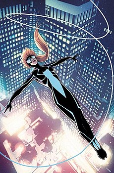 Аня Коразон на обложке Spider-Girl vol. 2 #1 (Январь, 2011) Художник — Клейтон Генри.