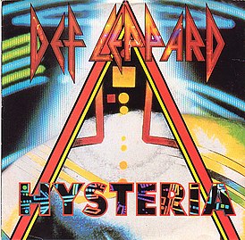 Обложка сингла Def Leppard «Hysteria» (1987)