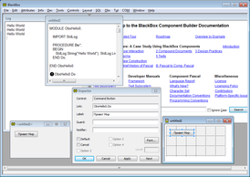 Скриншот программы BlackBox Component Builder