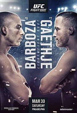 Постер UFC на ESPN: Барбоза - Гейджи