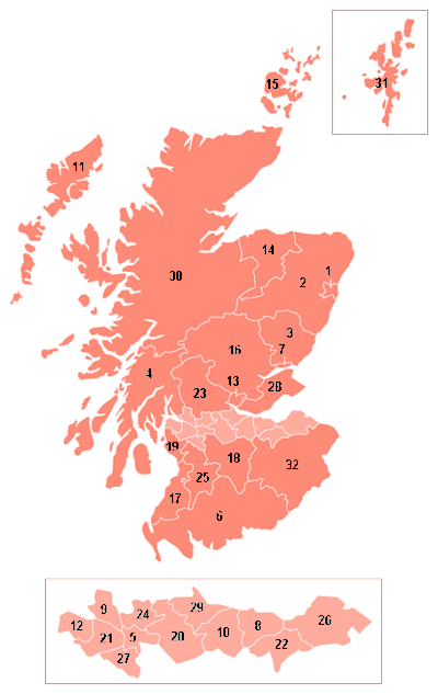 Області Шотландії