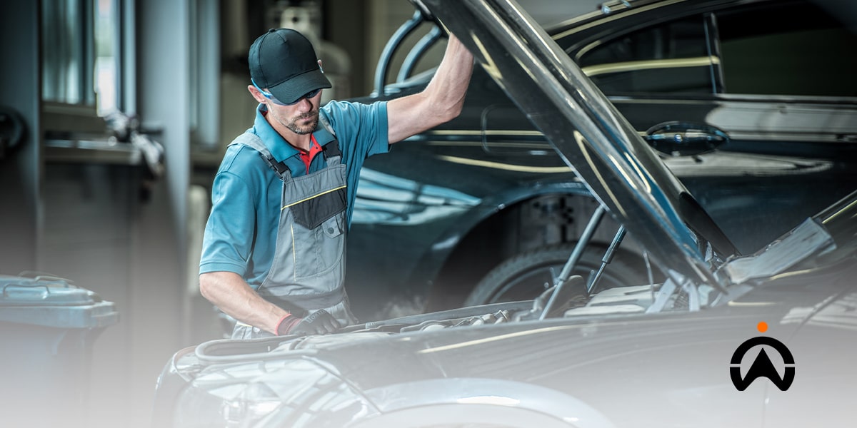 Engineer working on Car Vehicle Maintenance