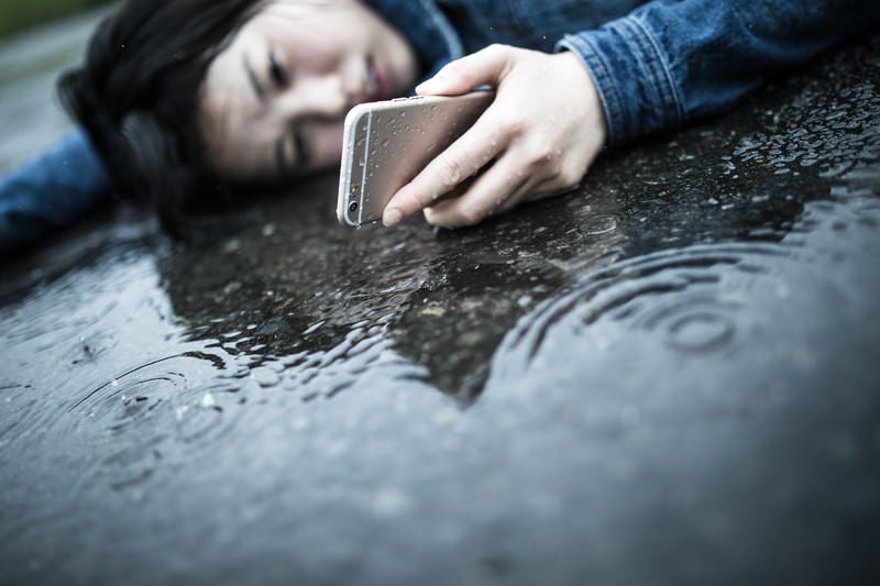 悲しい雨の日の出来事の写真